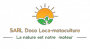 logo avec un soleil le nom de l'entreprise et le slogan